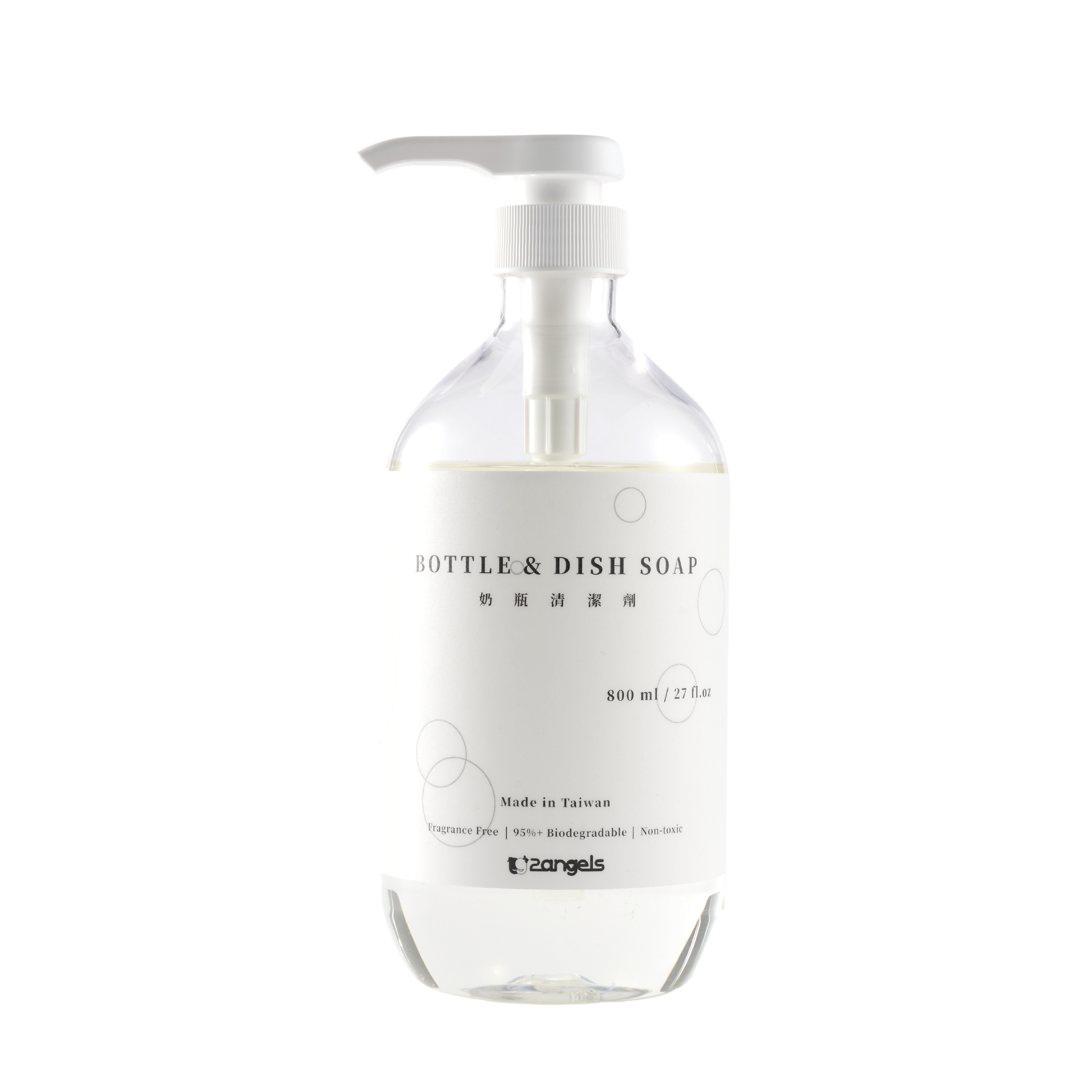 2angels自然植潔奶瓶餐具清潔液 - 800ml